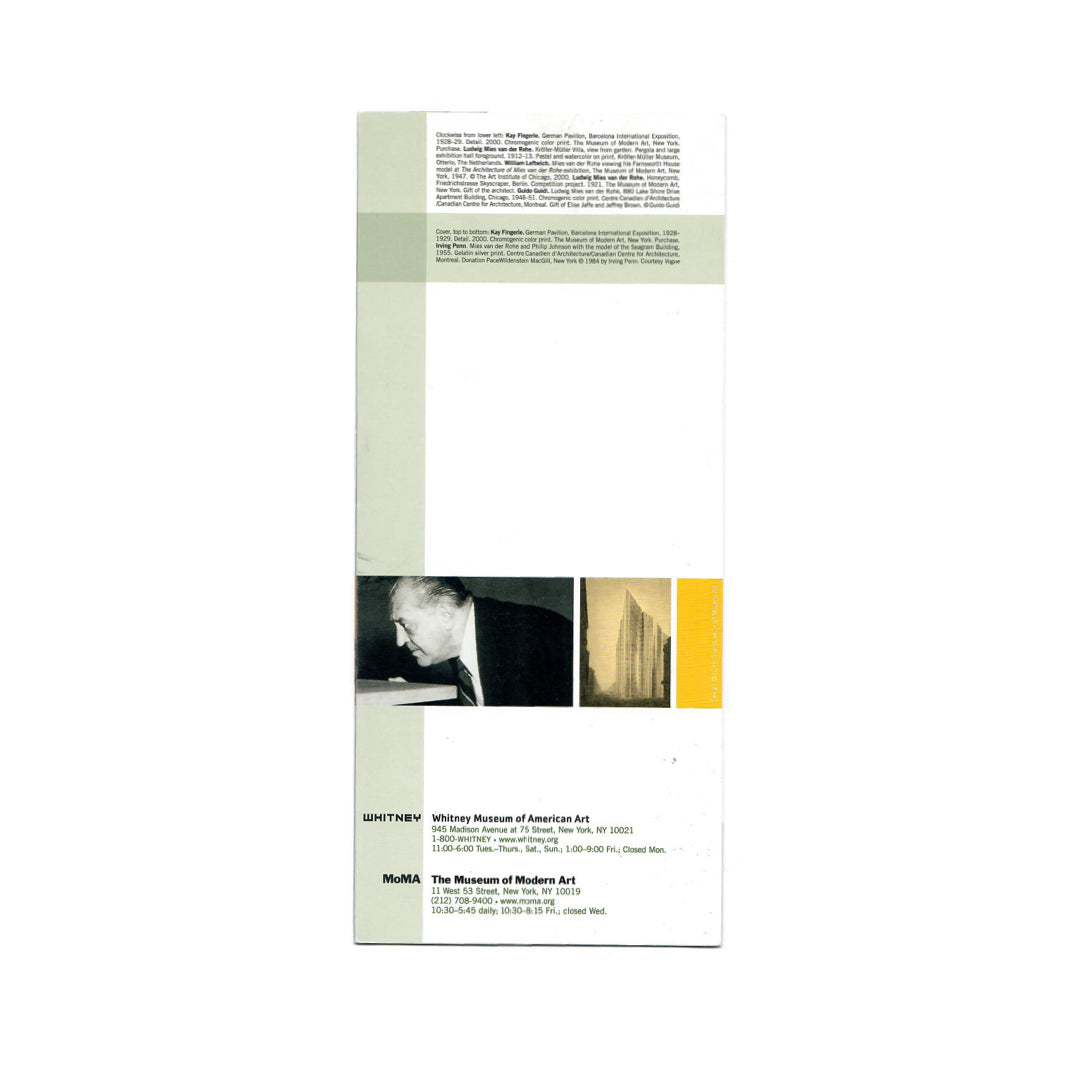 Mies in America — MoMA x Whitney (2001)