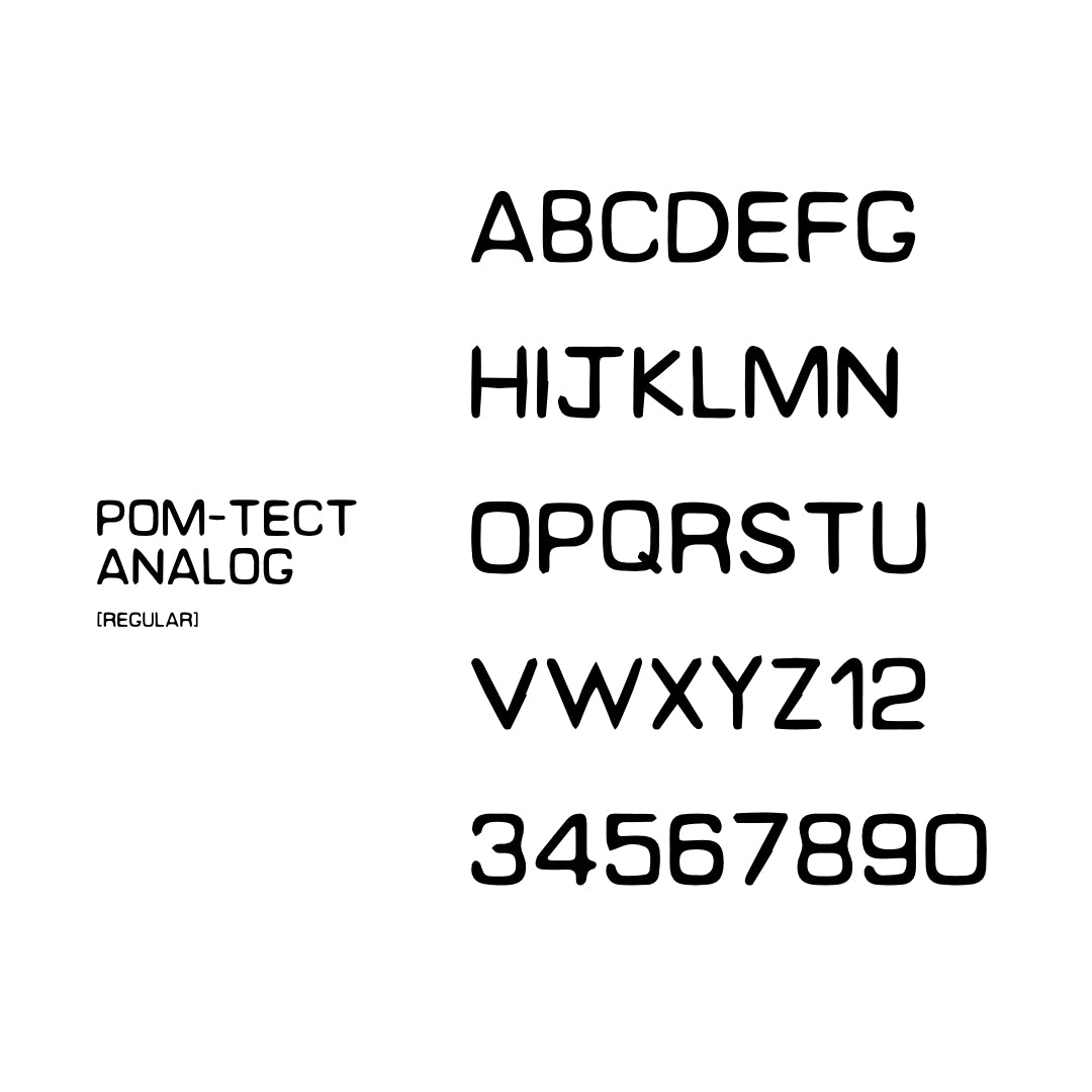 [ANALOG FONT]