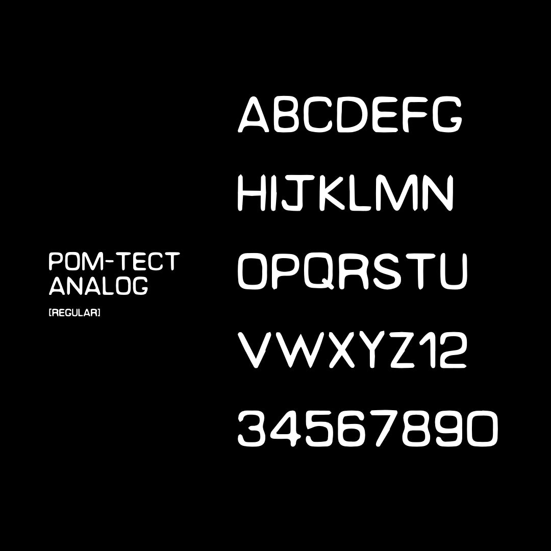 [ANALOG FONT]