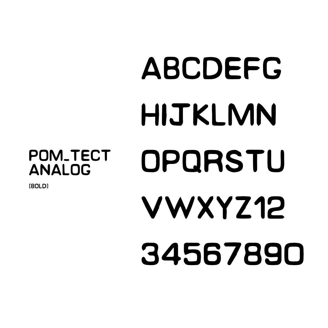 [ANALOG FONT]