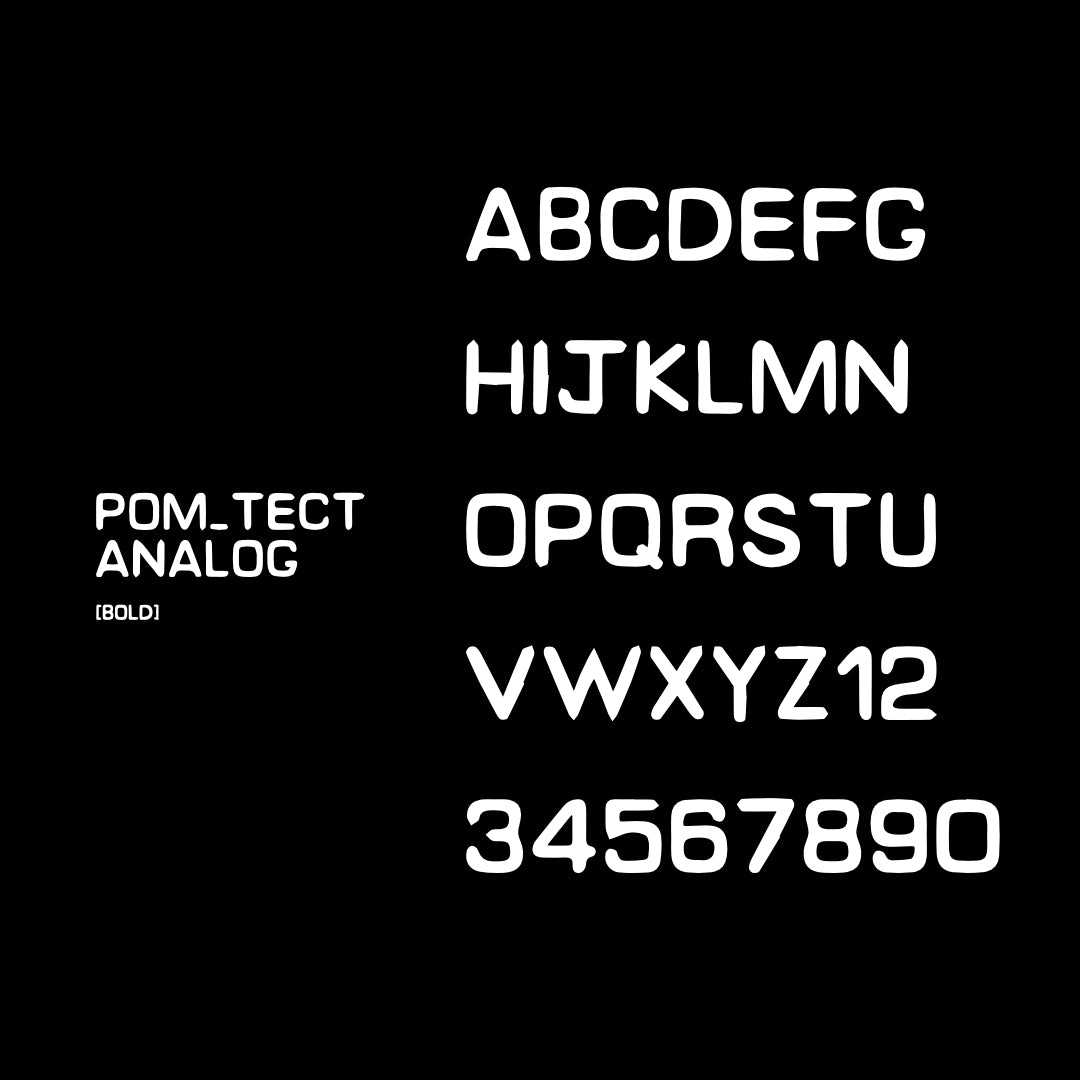 [ANALOG FONT]