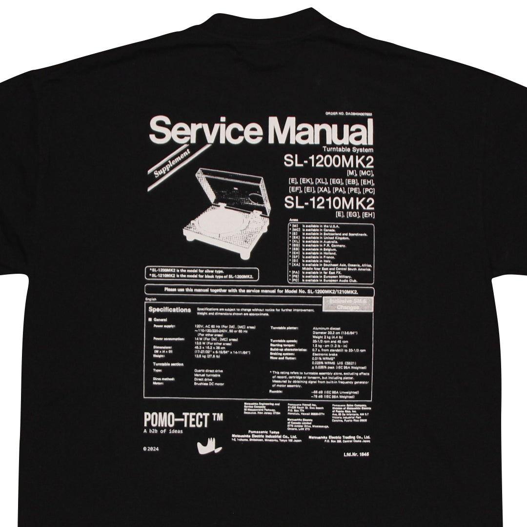 [SERVICE MANUAL TEE - BLACK]